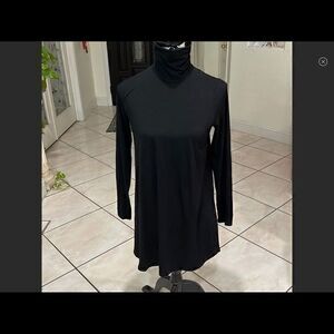 Eileen Fisher Womens Turtleneck Black USA Size Small PS Petite Knit Top $168